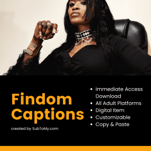 100+ FinDom/Financial Domination Caption Pack for Social Media, Reddit, Onlyfans jne.