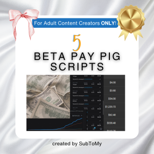 5 Beta Pay Pig Humiliation Findom/Financial Domination Scripts Pack